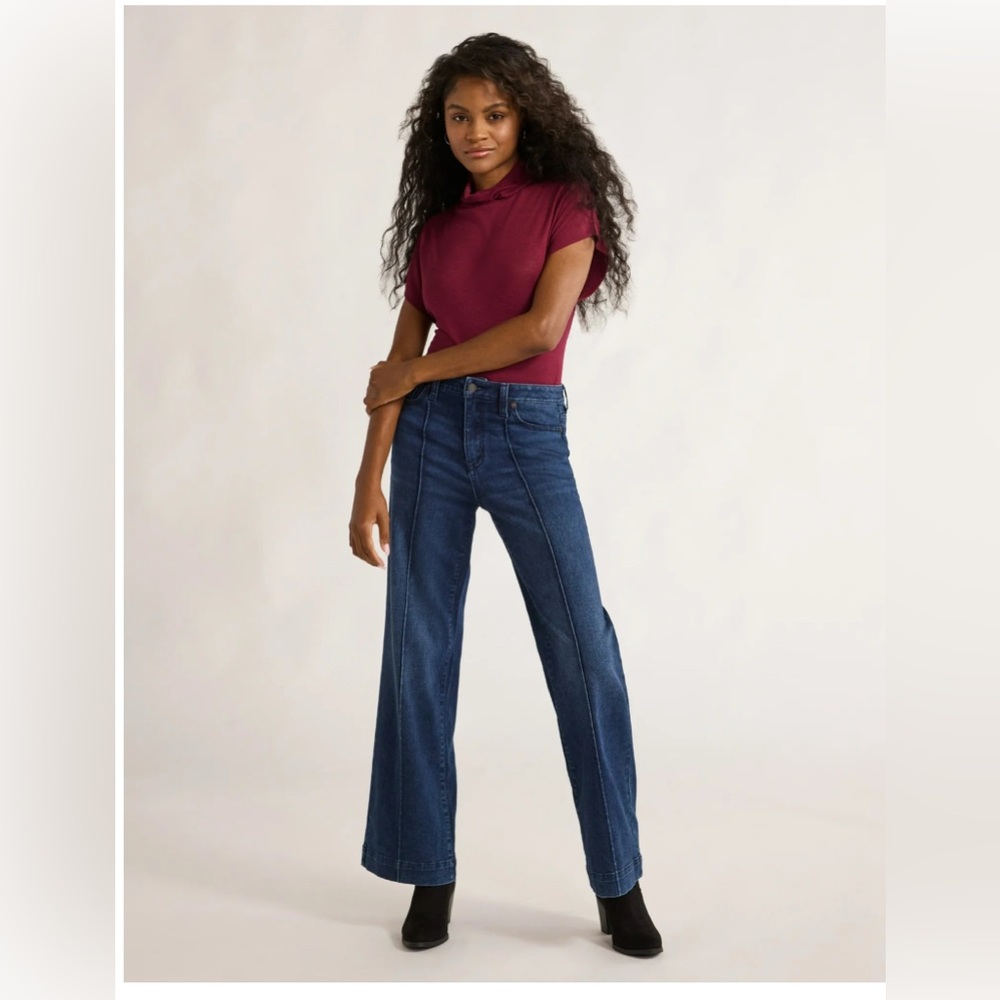 Wide Leg Jeans with Seam size 10 Petite